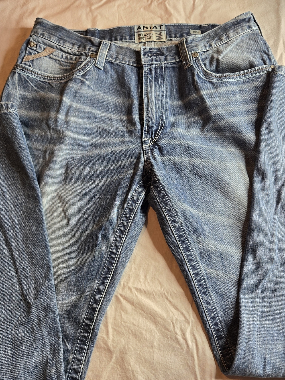 Ariat Men’s Faded Blue Relaxed Bootcut Jeans